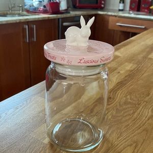 Bunny Storage Glass Jar